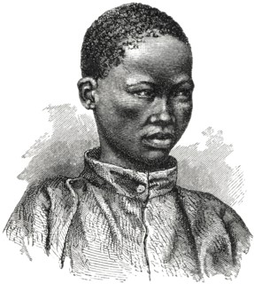 Young Bushman, Lake Ngami Region, Botswana, Africa, Illustration, 1885