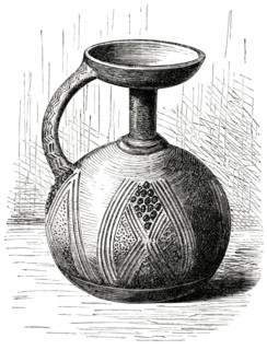 Clay Vessel from Lower Niger, Africa, Illustration, 1885