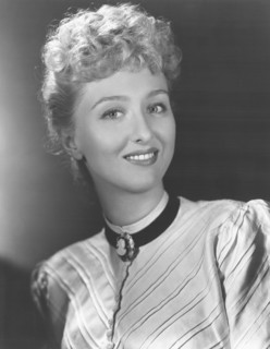 Celeste Holm, on-set of the Film, "Chicken Every Sunday", 1948