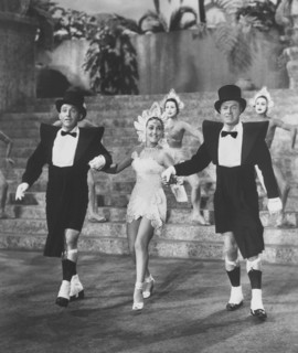 Bing Crosby, Dorothy Lamour, Bob Hope, on-set of the Film, "Road to Bali", 1952