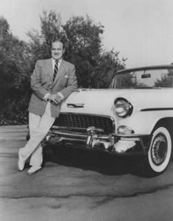 Bob Hope, Portrait with Chevy Convertible, 1956