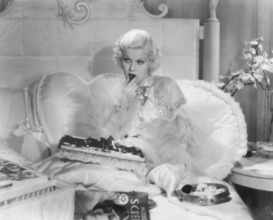 Jean Harlow, on-set of the Film, "Dinner at Eight", 1933