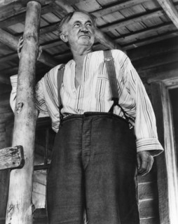 Walter Brennan, on-set of the Film, "Good-bye, My Lady", Warner Bros., 1956