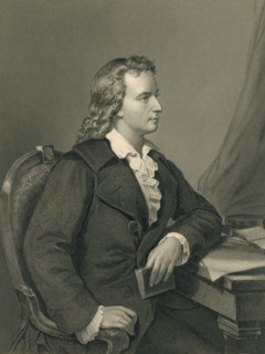 Friedrich von Schiller, German Poet, Portrait, Engraving from an Original Portrait by Melcher of Berlin