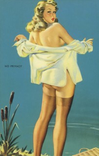 "'No Privacy", Mutoscope Card, 1940s