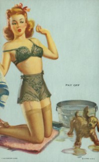 "Pay Off", Mutoscope Card, 1940s