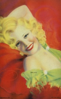 "Relax", Mutoscope Card, 1940s