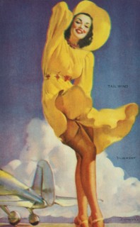 "Tail Wind", Mutoscope Card, 1940s