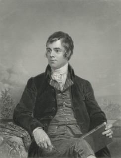 Robert Burns (1759-96), Scottish Poet and Lyricist, Portrait, Engraving from the Original Painting by Chappel, 1872