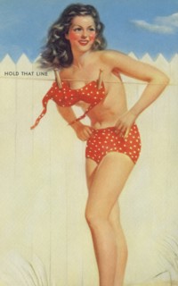 "Hold That Line", Mutoscope Card, 1940s
