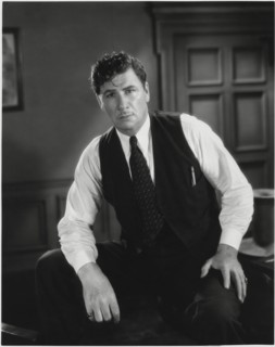 George Bancroft, on-set of the Film, "Rich Man's Folly", 1931