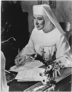 Greer Garson, Portrait, on-set of the Film, "The Singing Nun", 1966