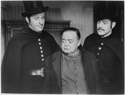 Peter Lorre (center), on-set of the Film, "Tales of Terror", 1962