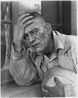Lon Chaney, on-set of the Silent Film, “The Road to Mandalay”, 1926