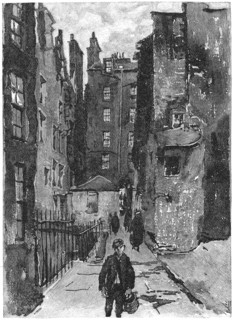 501 High Street, James Court, Edinburgh, Scotland, Harper's New Monthly Magazine, Illustration, March 1891