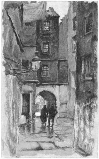 Philosopher David Hume's Lodgings, Riddle's Close, 322 High Street, Edinburgh, Scotland, Harper's New Monthly Magazine, Illustration, March 1891