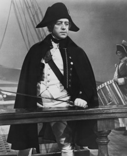 Alec Guinness, on-set of the British Film, "H.M.S. Defiant", Columbia Pictures, 1962
