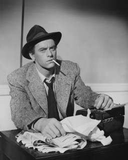 John Ireland, on-set of the Film, "All the King's Men", Columbia Pictures, 1949