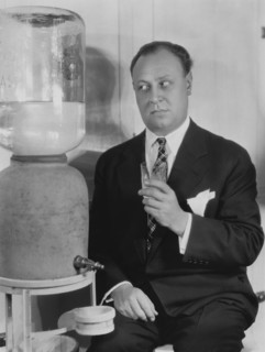 Actor Emil Jannings, Paramount Pictures Publicity Portrait at Water Cooler, 1929