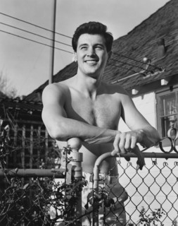 Actor Rock Hudson, Universal Pictures Shirtless Publicity Portrait, 1951