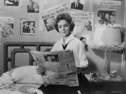 Betsy Drake, on-set of the Film, "Will Success Spoil Rock Hunter?", 20th Century-Fox, 1957