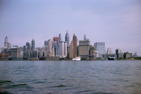 Skyline, Financial District and Battery, Manhattan, New York City, New York, USA, August 1959