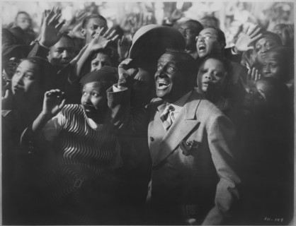 Al Jolson, on-set of the Film, "The Singing Kid", 1936