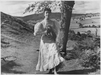Jennifer Jones, on-set of the British Film "Gone to Earth", 1950, later Re-Edited and Released as "The Wild Heart", RKO Radio Pictures, 1952