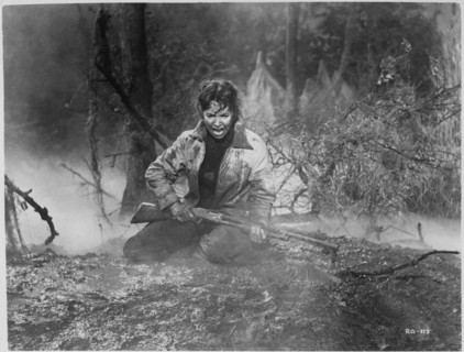 Jennifer Jones, on-set of the Film, "Ruby Gentry", 20th Century-Fox, 1952