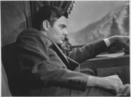 Louis Jourdan, on-set of the Film, "Letter from an Unknown Woman", Universal Pictures, 1948