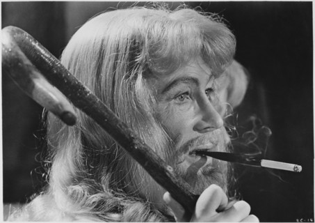 Peter O'Toole, on-set of the Film, "The Ruling Class", 1972