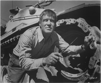 George Peppard, on-set of the Film,"Tobruk", Universal Pictures, 1967