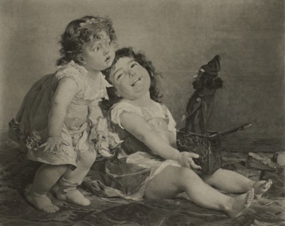 A Surprise, Photogravure Print from the Original Painting by Timoleon Marie Lobrichon, The Masterpieces of French Art by Louis Viardot, Published by Gravure Goupil et Cie, Paris, 1882, Gebbie & Co., P...
