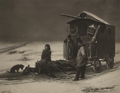 Coco's Last Ration, Photogravure Print from the Original Painting by Pierre-Marie Beyle, The Masterpieces of French Art by Louis Viardot, Published by Gravure Goupil et Cie, Paris, 1882, Gebbie & Co.,...
