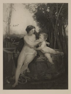 Fortune and the Young Child, Photogravure Print from the Original Painting by Paul Jacques Aime Baudry, The Masterpieces of French Art by Louis Viardot, Published by Gravure Goupil et Cie, Paris, 1882...
