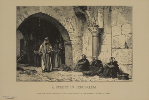 A Street in Jerusalem, Photogravure Print from the Original Painting by Leon Joseph Bonnat, The Masterpieces of French Art by Louis Viardot, Published by Gravure Goupil et Cie, Paris, 1882, Gebbie & C...