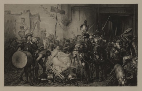 The Captain's Share, La Part du Capitaine, Photogravure Print from the Original Painting by Charles Edward de Beaumont, The Masterpieces of French Art by Louis Viardot, Published by Gravure Goupil et ...