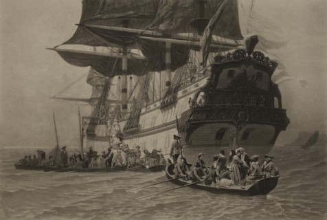 The Embarkment of Manon Lescaut, Photogravure Print from the Original 1875 Painting by Charles Edouard Delort, The Masterpieces of French Art by Louis Viardot, Published by Gravure Goupil et Cie, Pari...