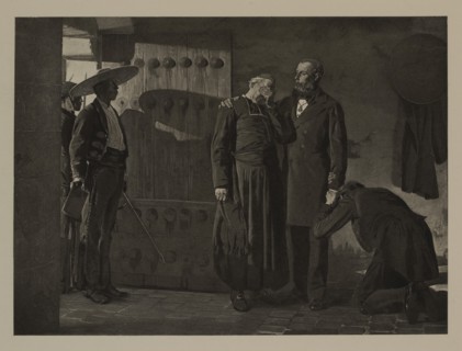 The Last Moments of Maximillian, Emperor of Mexico, June 18, 1867, Photogravure Print from the Original 1882 Painting by Jean-Paul Laurens, The Masterpieces of French Art by Louis Viardot, Published b...