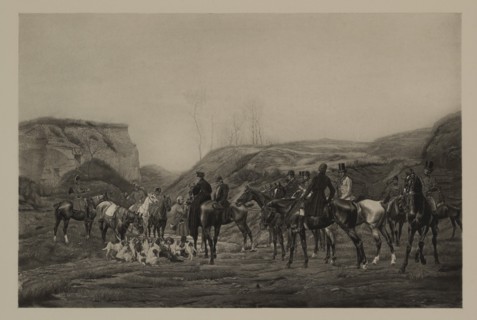 Presenting the Trophy of the Foot, Photogravure Print from the Original 1872 Painting by Jean Richard Goubie, The Masterpieces of French Art by Louis Viardot, Published by Gravure Goupil et Cie, Paris...