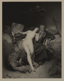 The Temptation of Saint Anthony, Photogravure Print from the Original Painting by Aimé-Nicolas Morot, The Masterpieces of French Art by Louis Viardot, Published by Gravure Goupil et Cie, Paris, 1882, ...