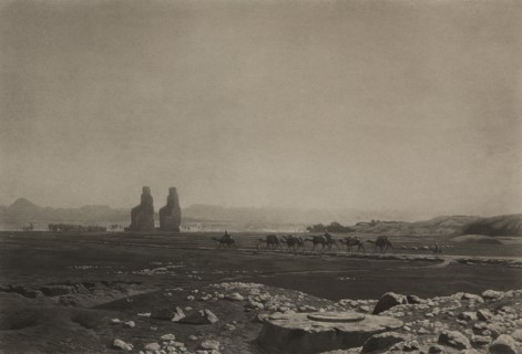 The Plain of Thebes, Egypt, Photogravure Print from the Original Painting by Jean-Léon Gérôme, The Masterpieces of French Art by Louis Viardot, Published by Gravure Goupil et Cie, Paris, 1882, Gebbie ...