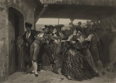 La Devisa, Photogravure Print from the Original Painting by Pierre-Francois-Eugene Giraud, The Masterpieces of French Art by Louis Viardot, Published by Gravure Goupil et Cie, Paris, 1882, Gebbie & Co...