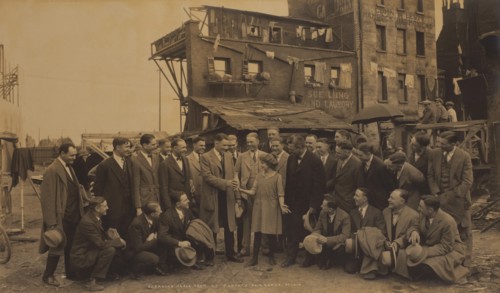 Nebraska Track Team Visiting Mary Pickford at Pickford-Fairbanks Studio, West Hollywood, California, USA, 1920's