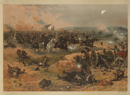 Sheridan's Final Charge at Winchester,  by Thure de Thulstrup, 1885