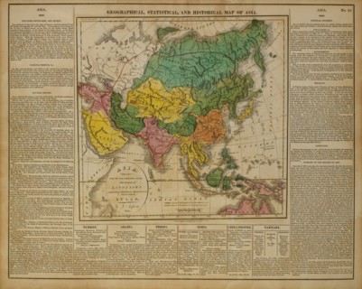 Geographical, Statistical and Historical Map of Asia, 1820