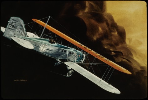 United Airlines Boeing NC178E Cascade Mail Biplane