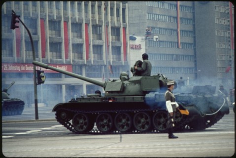 Tank, May Day Parade, East Berlin, German Democratic Republic, May 1, 1974