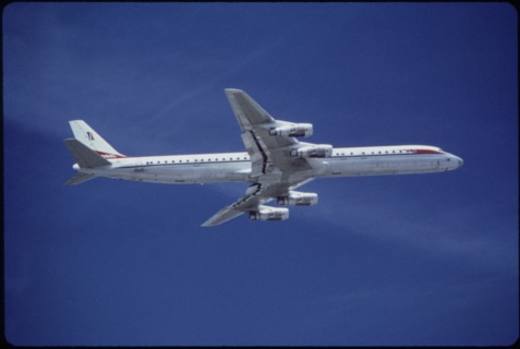 National Airlines, Douglas Super DC-8-61 Commercial Airplane In-Flight, 1960's