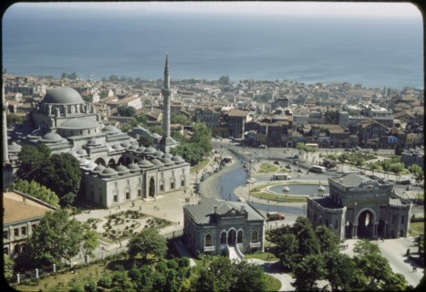University of Istanbul and Cityscape, Istanbul, Turkey, 1965